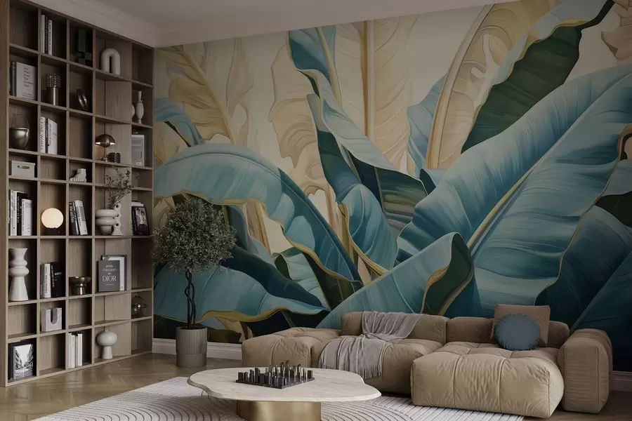 zidne murale Veliki listovi banane w05005