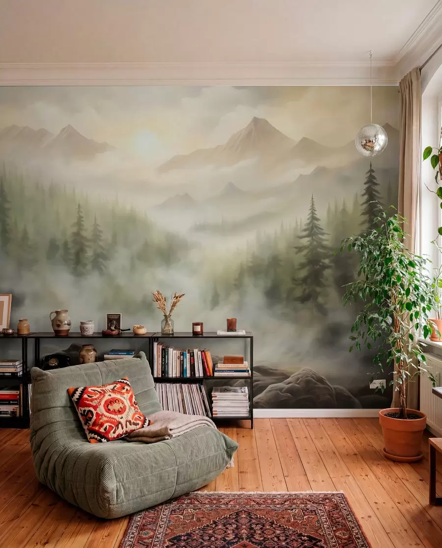 zidne murale Magla pod vrhovima w04730