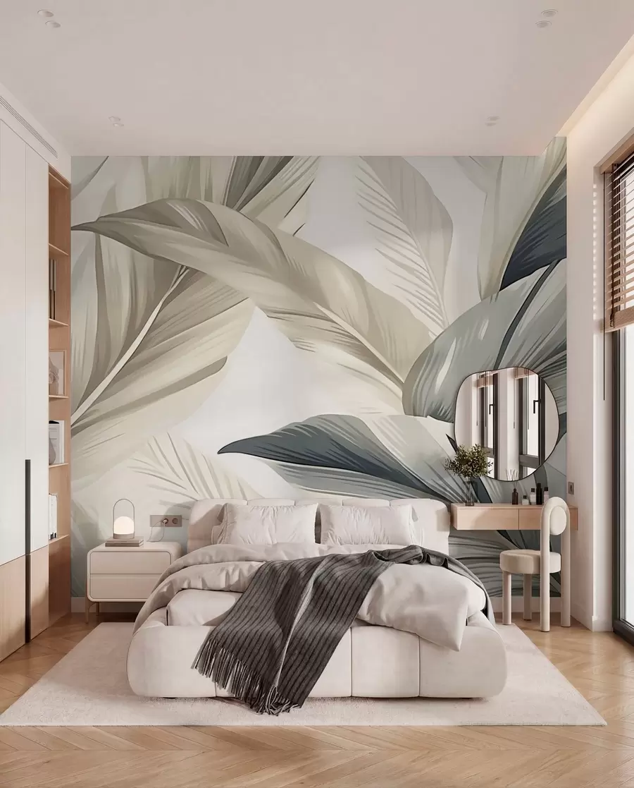 zidne murale Listovi banane w04988