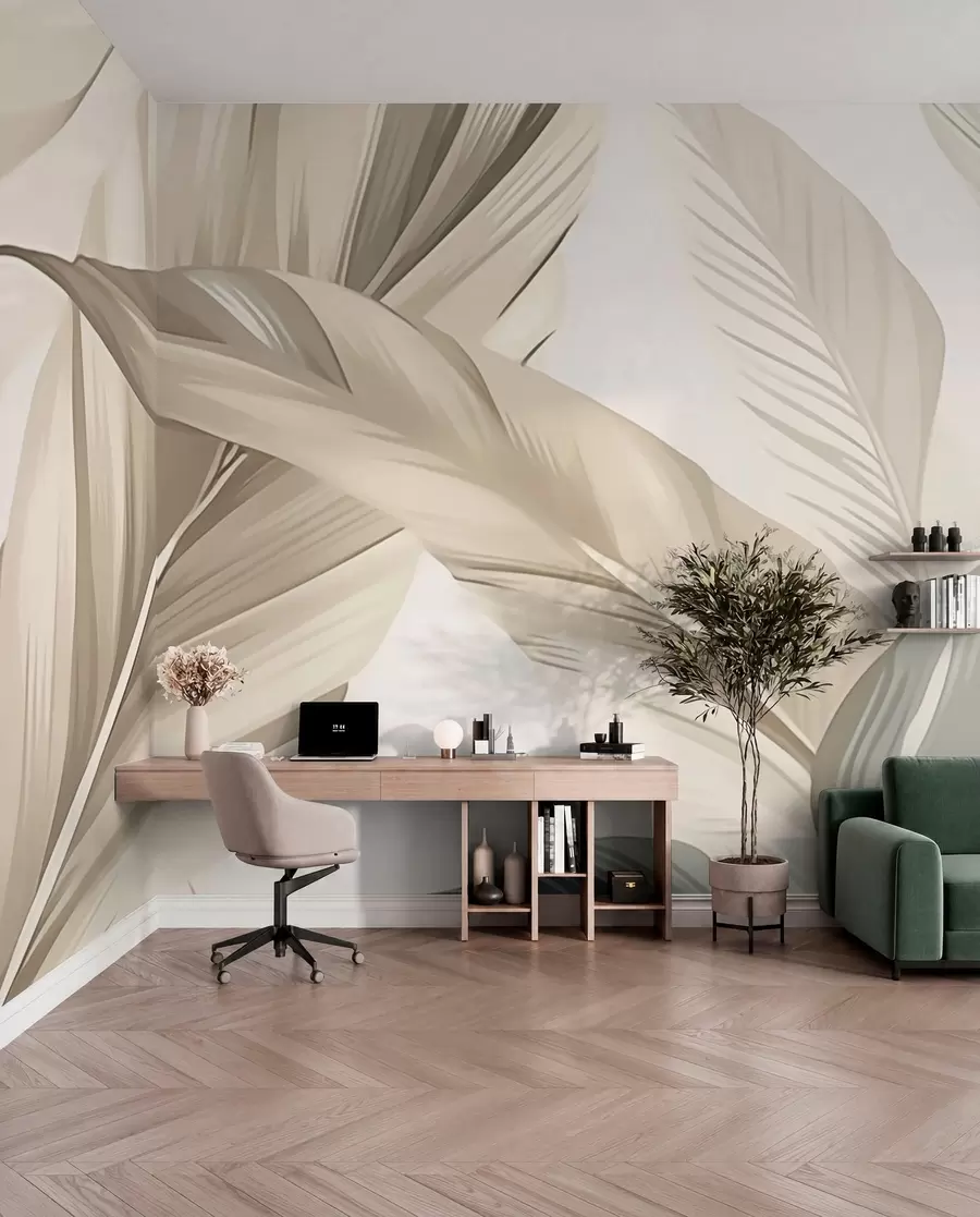 zidne murale Listovi banane w04988