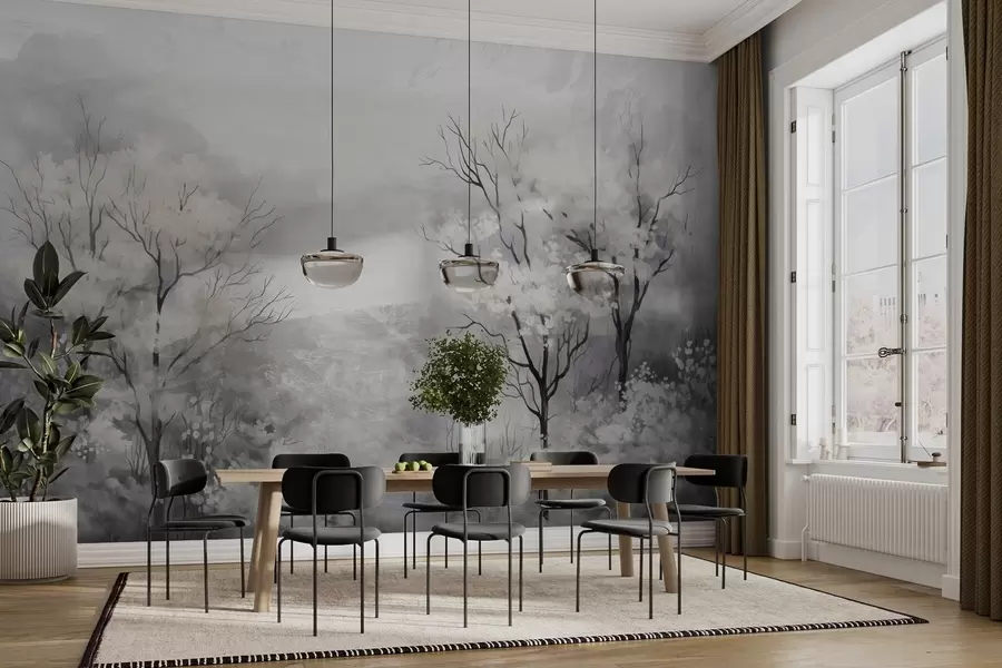 zidne murale Lagani dah drveća w05054