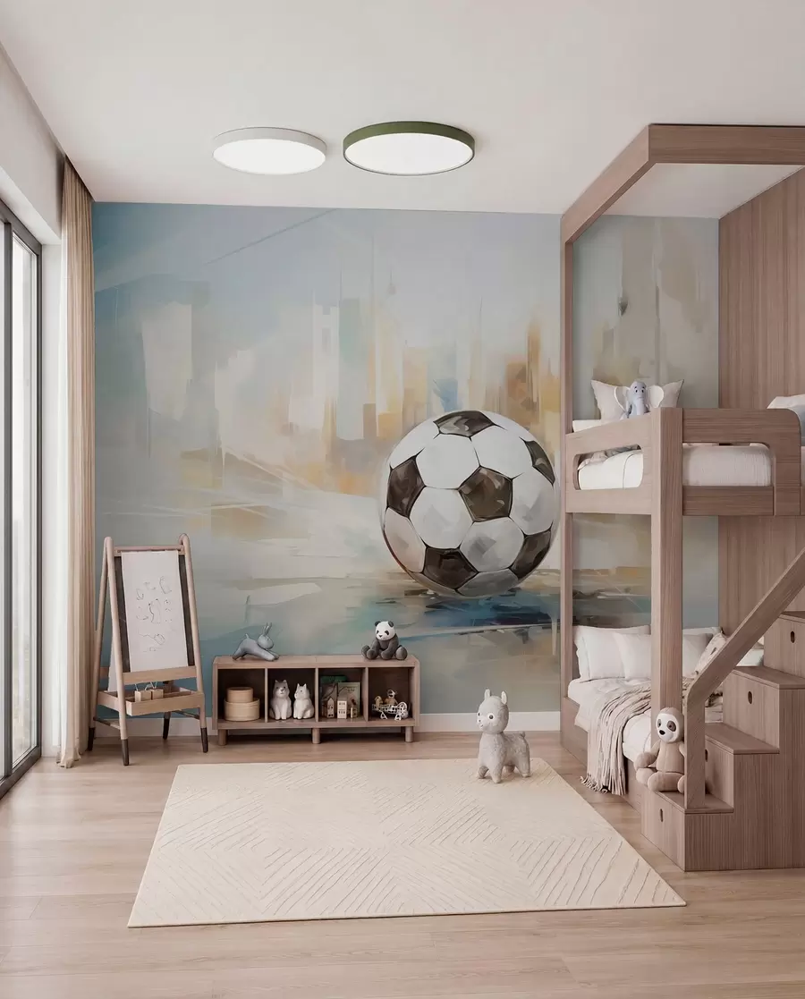 zidne murale Lopta u naslikanom svjetlu w05102