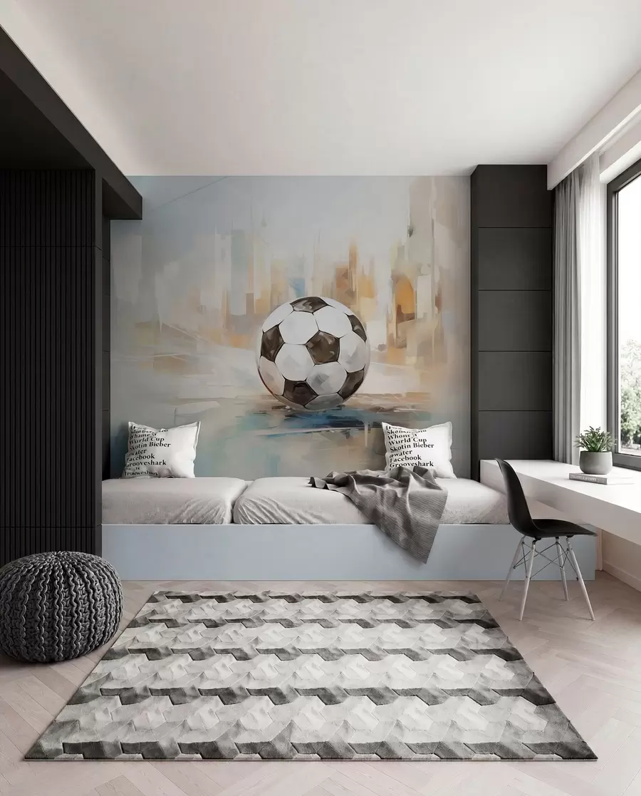 zidne murale Lopta u naslikanom svjetlu w05102
