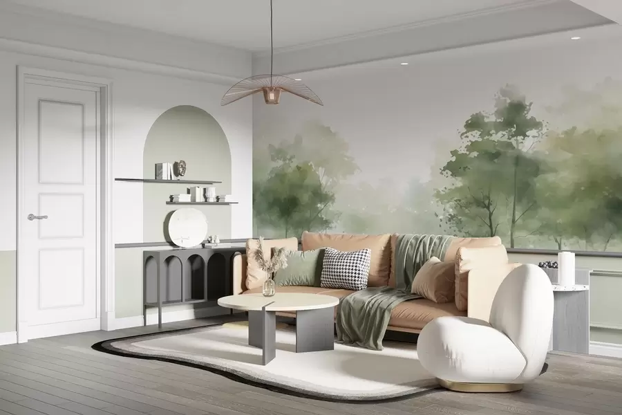 zidne murale Drveće, krajolik w05081