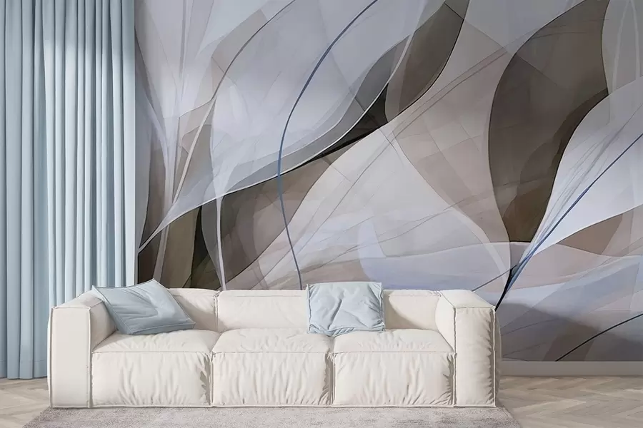 zidne murale Oštro lišće w05084