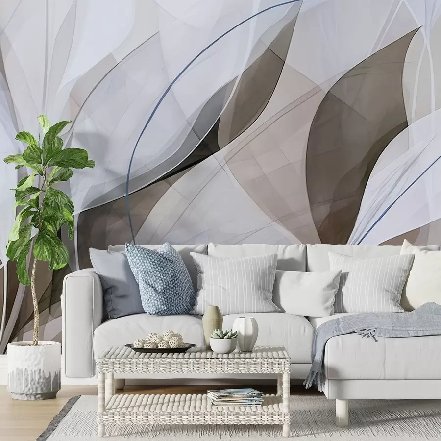 zidne murale Oštro lišće w05084