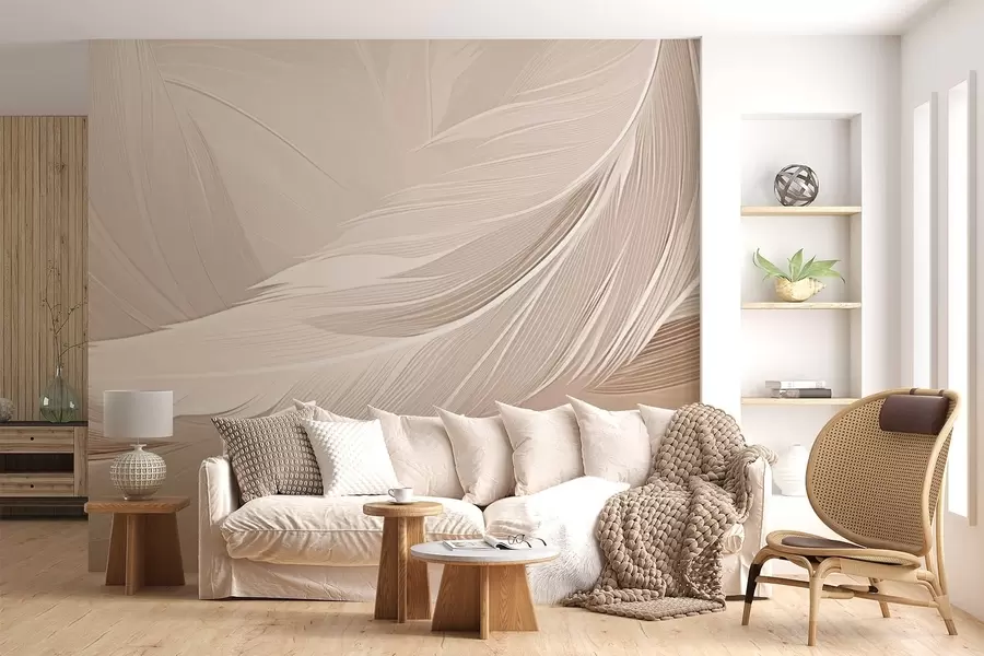 zidne murale perje w05104