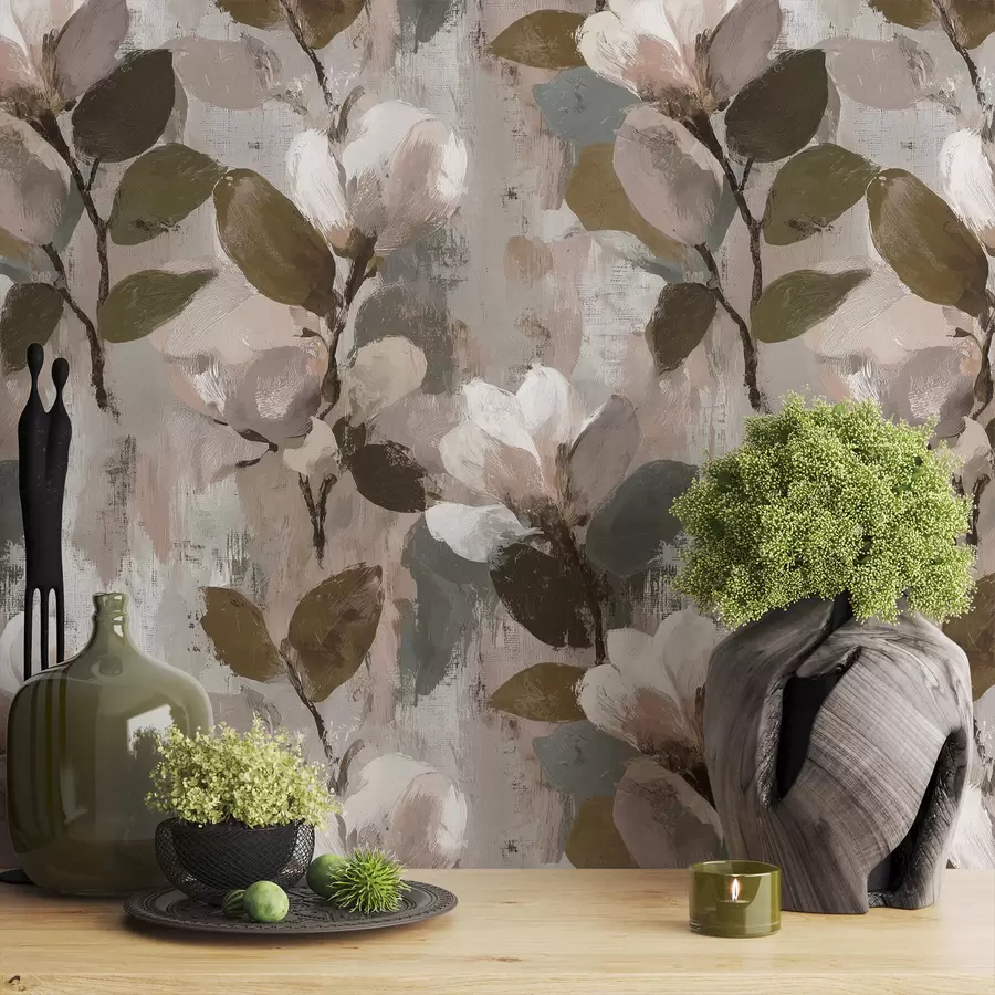 zidne murale Cvjetni potezi kistom a00968v1