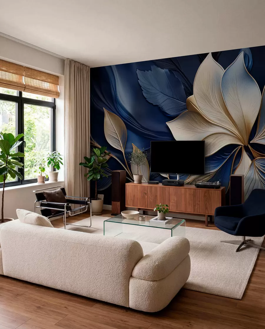 zidne murale Plava harmonija w05012