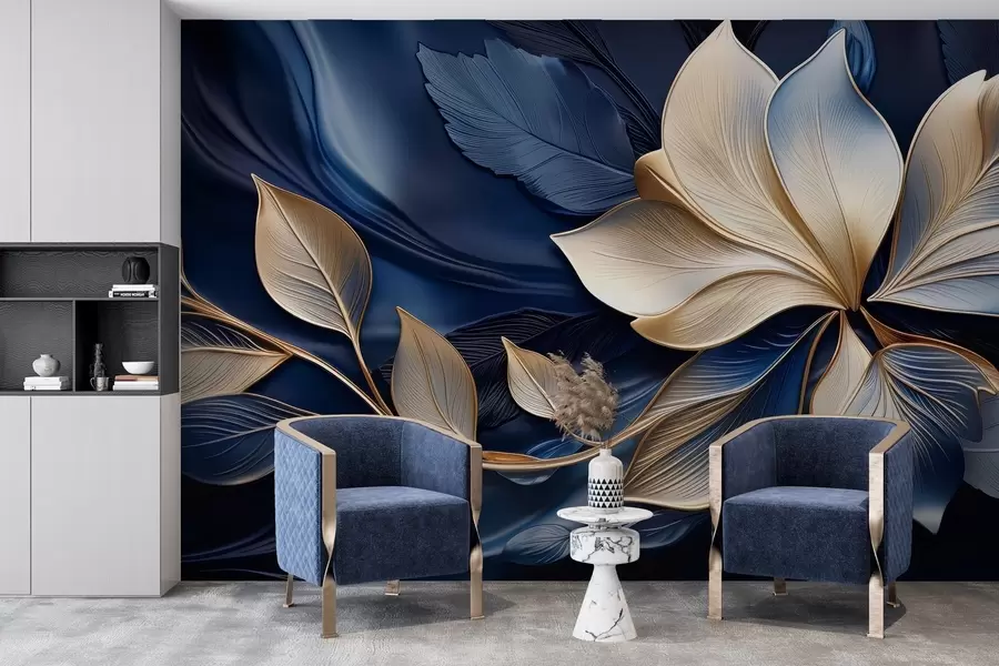 zidne murale Plava harmonija w05012