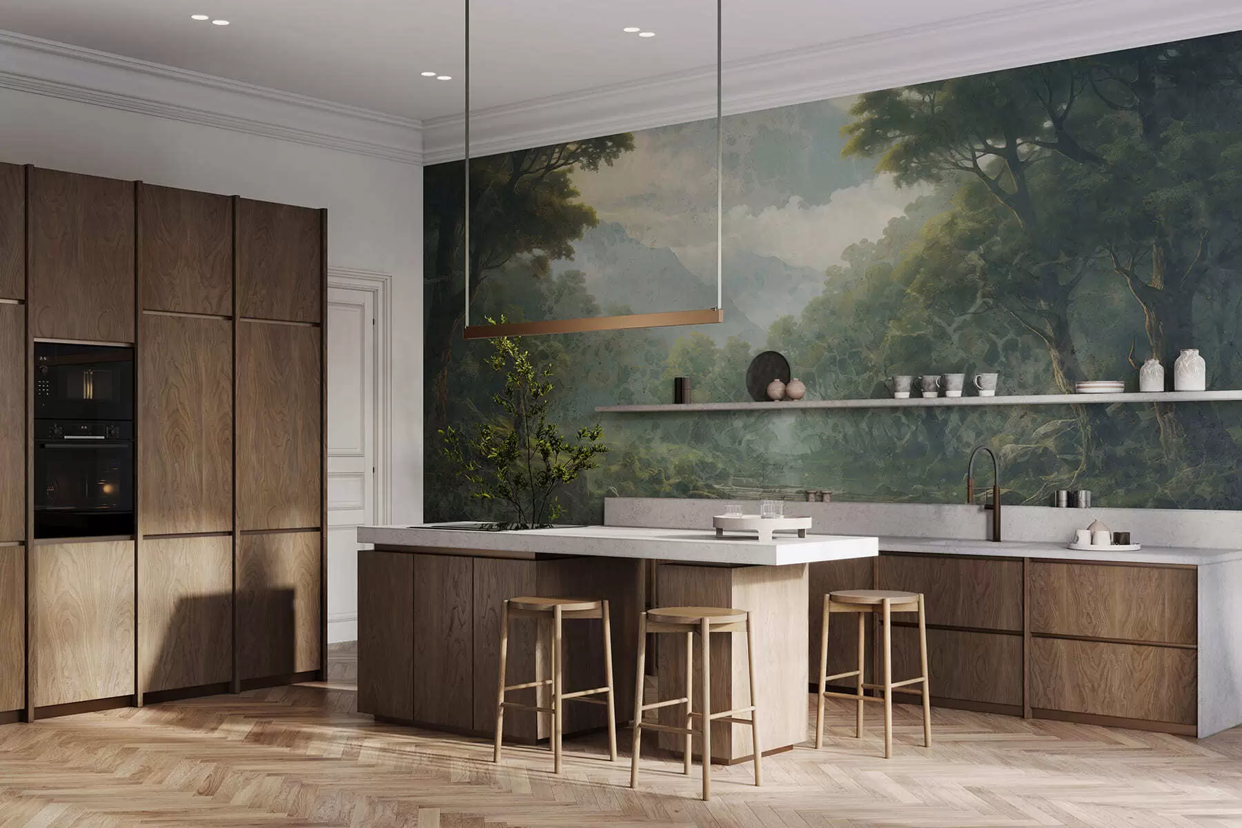 zidne murale Šumska tišina w05171