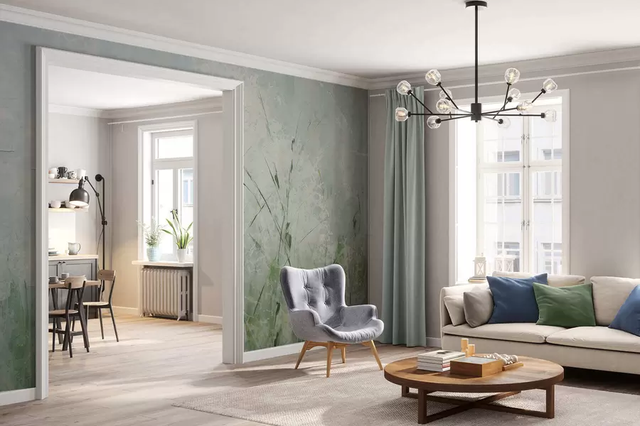 zidne murale Svjetlina trave w05176