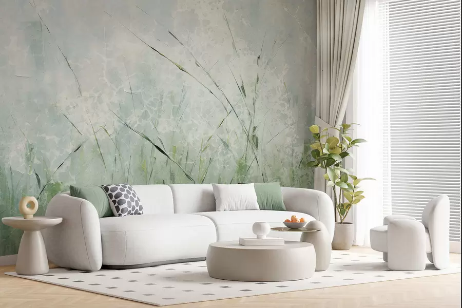 zidne murale Svjetlina trave w05176