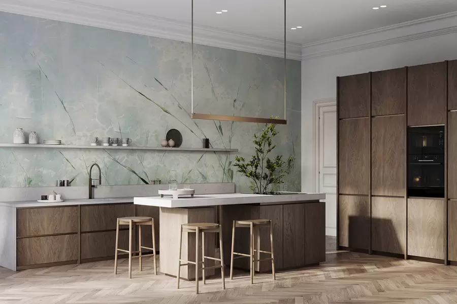 zidne murale Svjetlina trave w05176