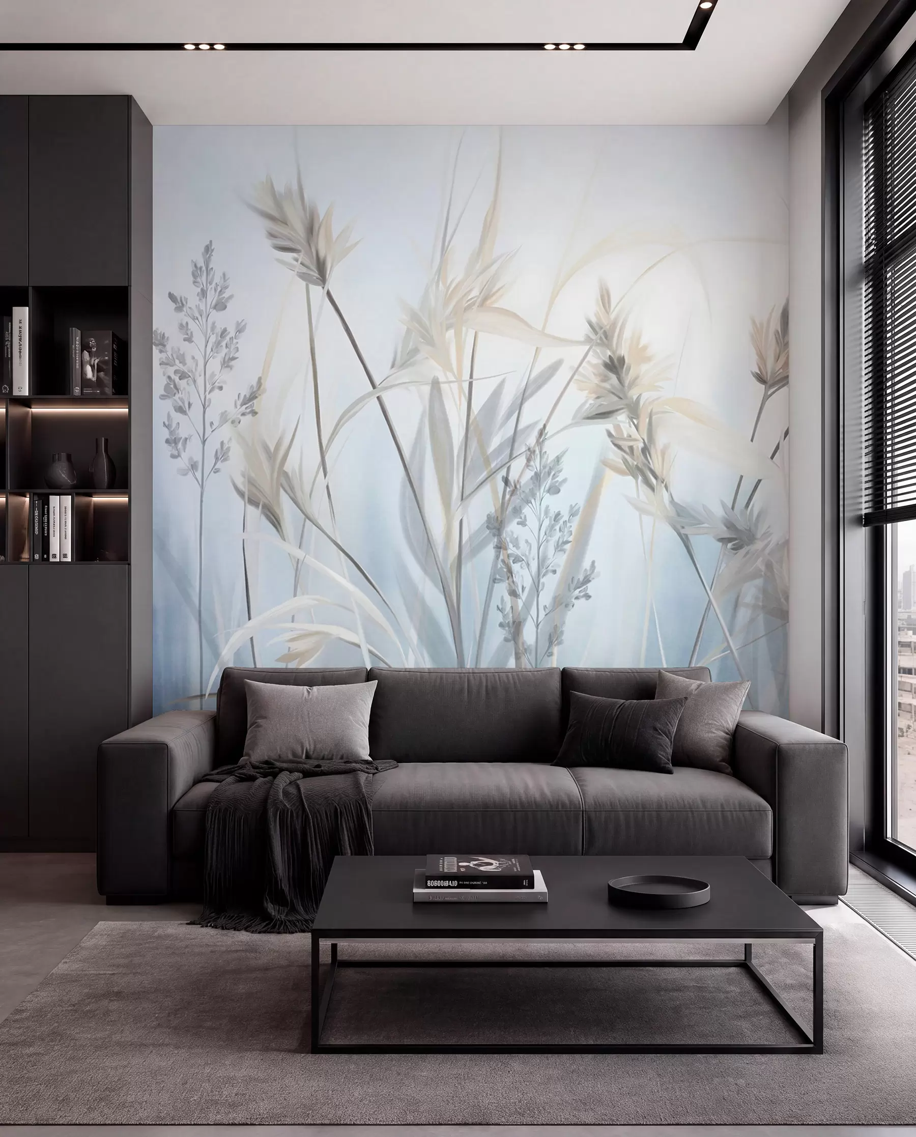 zidne murale Plava livada w09652