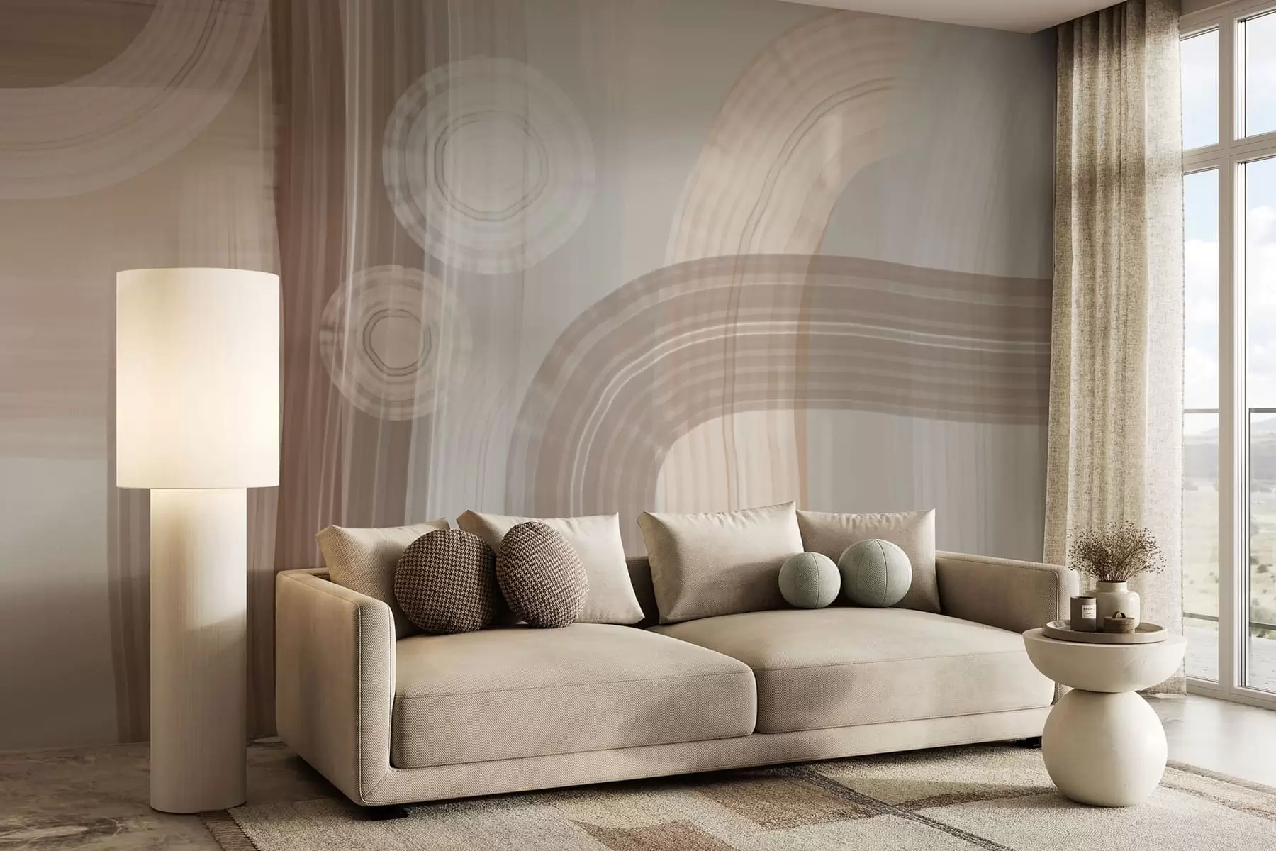 zidne murale moderna apstrakcija širokih poteza kistom w04876