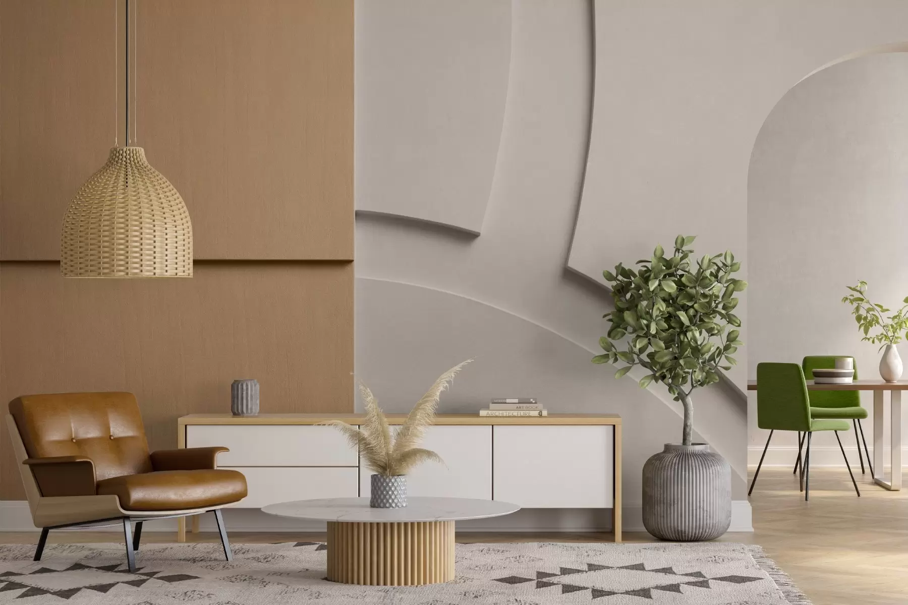 zidne murale Apstraktna kompozicija w05205