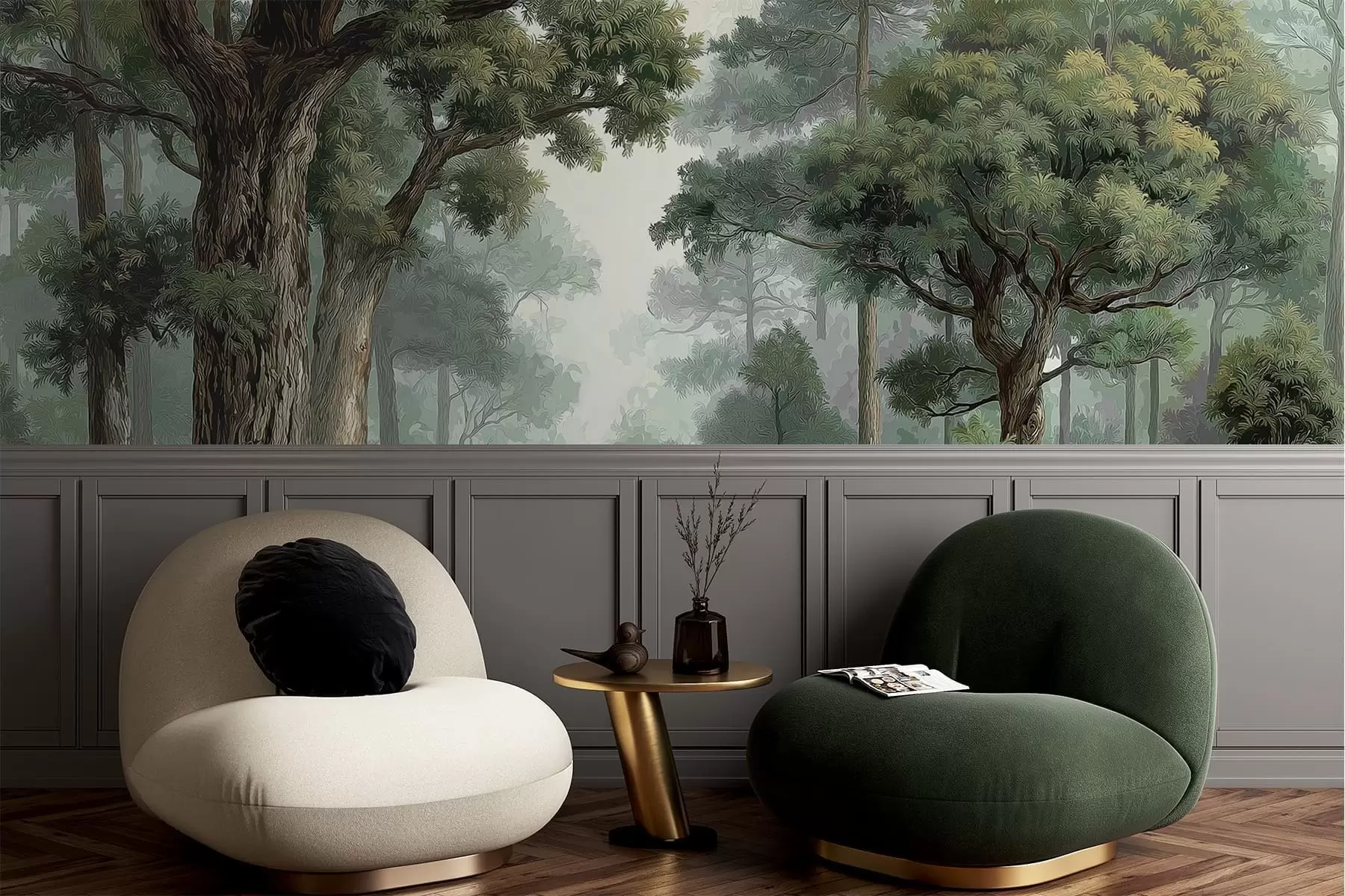 zidne murale Listopadna šuma w05196