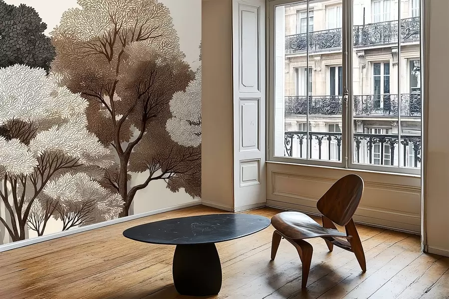 zidne murale Listopadna šuma w05198