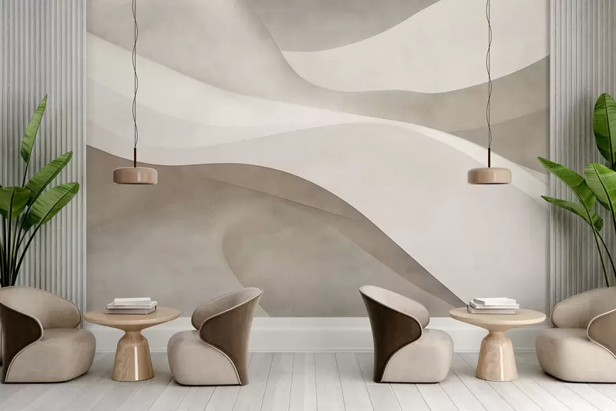 zidne murale Apstraktni zid, valovi w09694