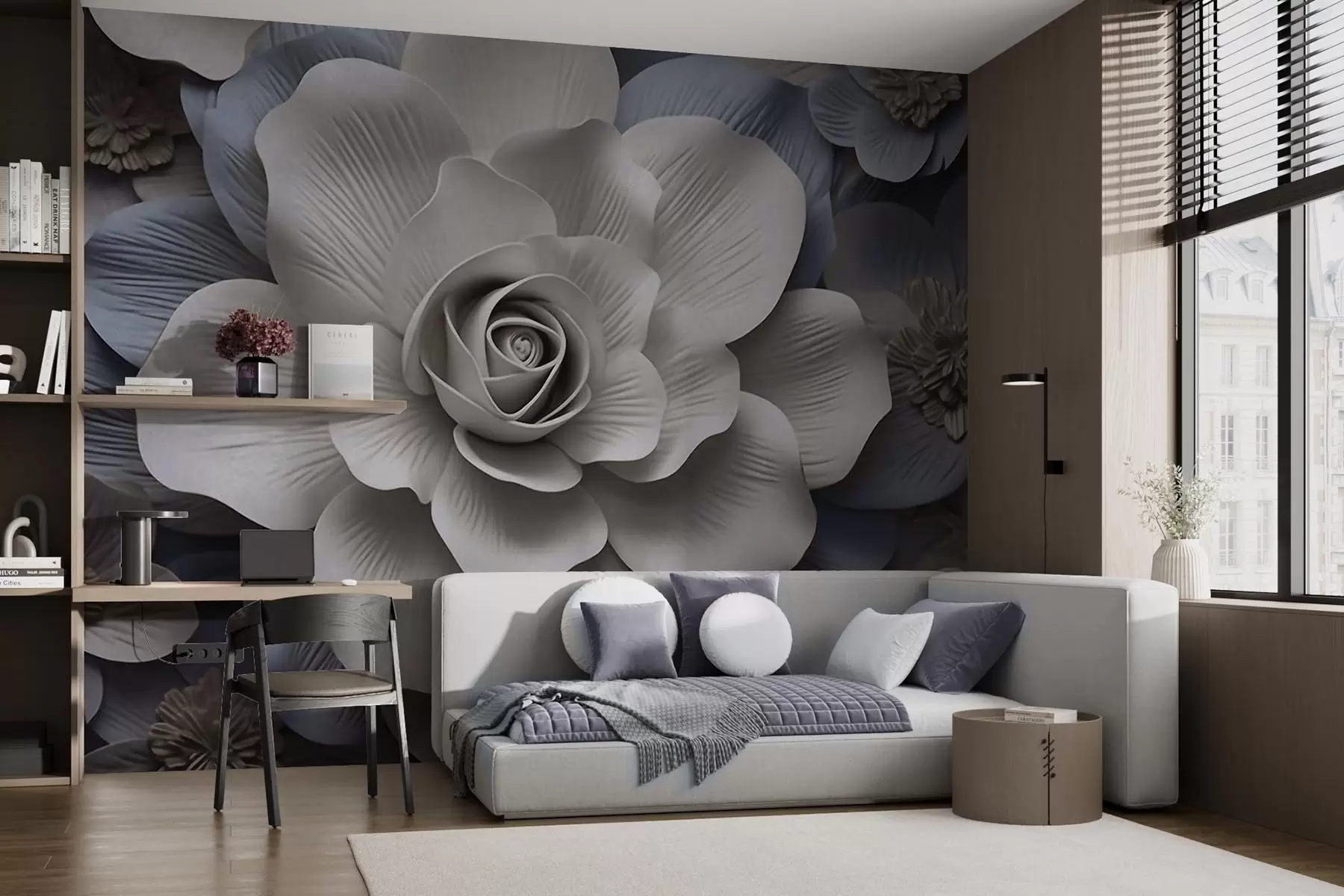 zidne murale Veliki cvijet w09698
