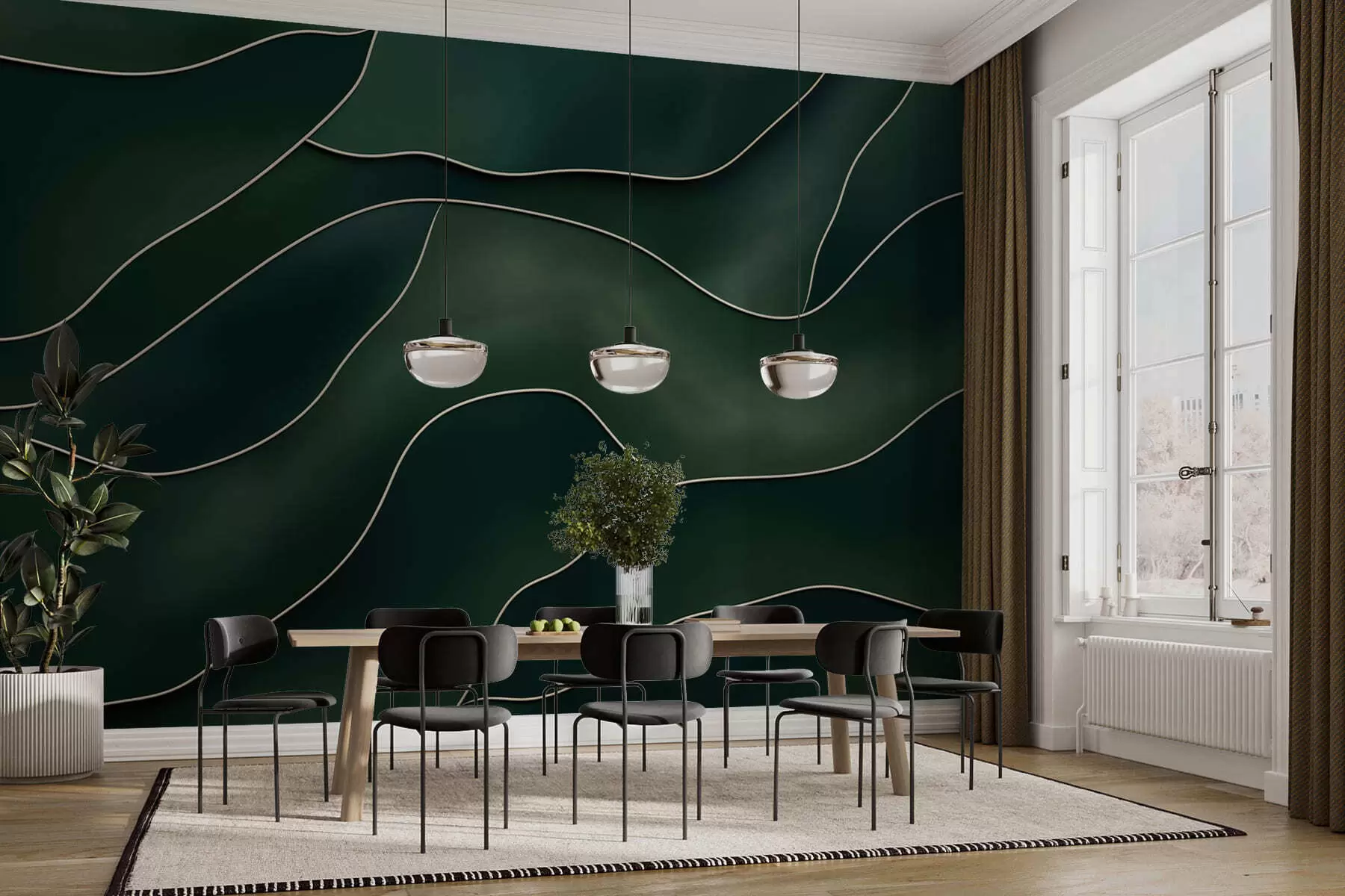 zidne murale Apstraktne linije w05218