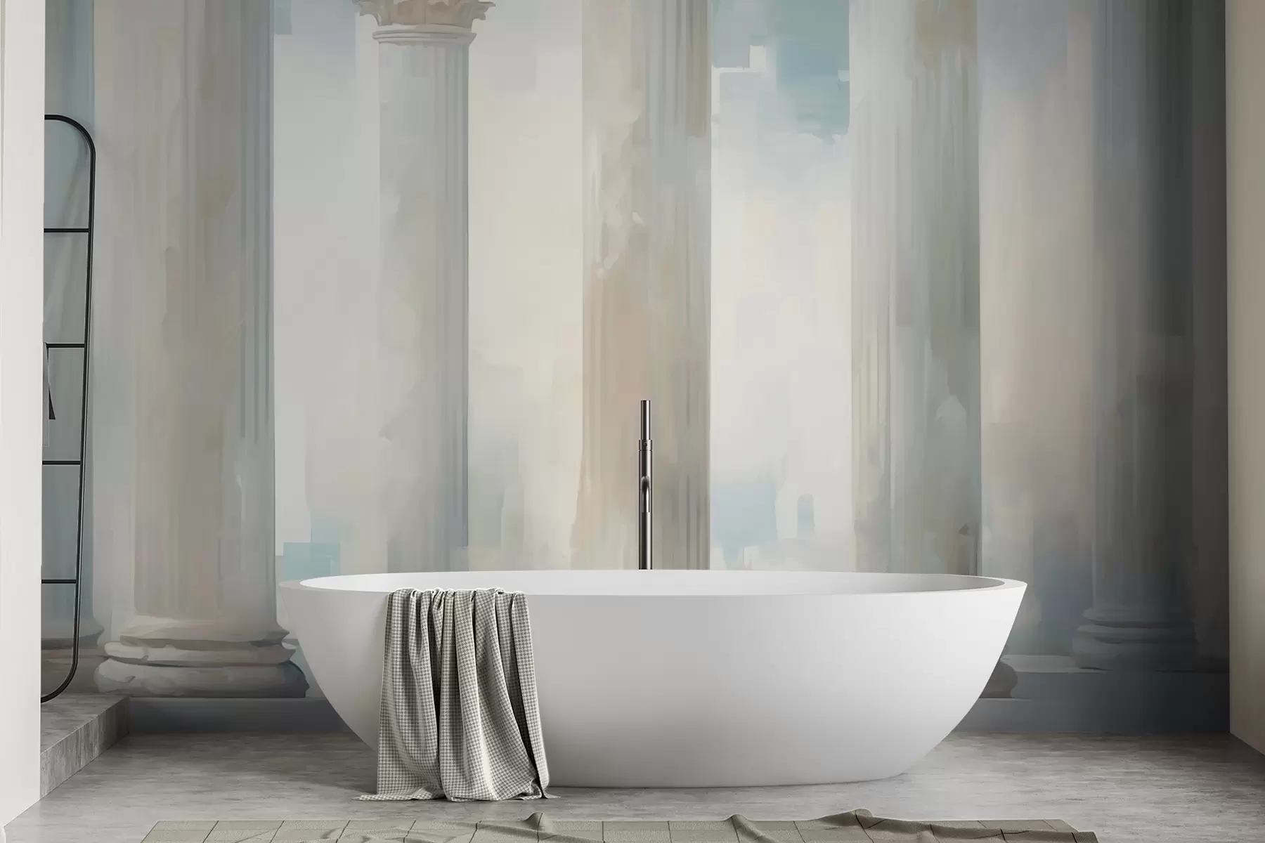 zidne murale Stupci imitacija slikanja w05228