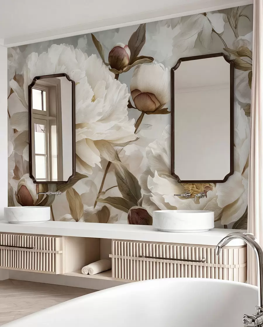 zidne murale Veliki božuri w09689