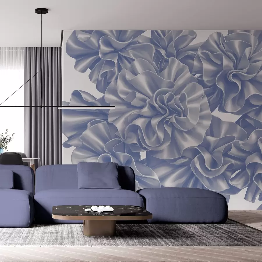 zidne murale Imitacija cvijeća od vrpci w05252v1