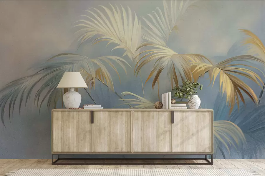zidne murale Elegantno lišće w05255