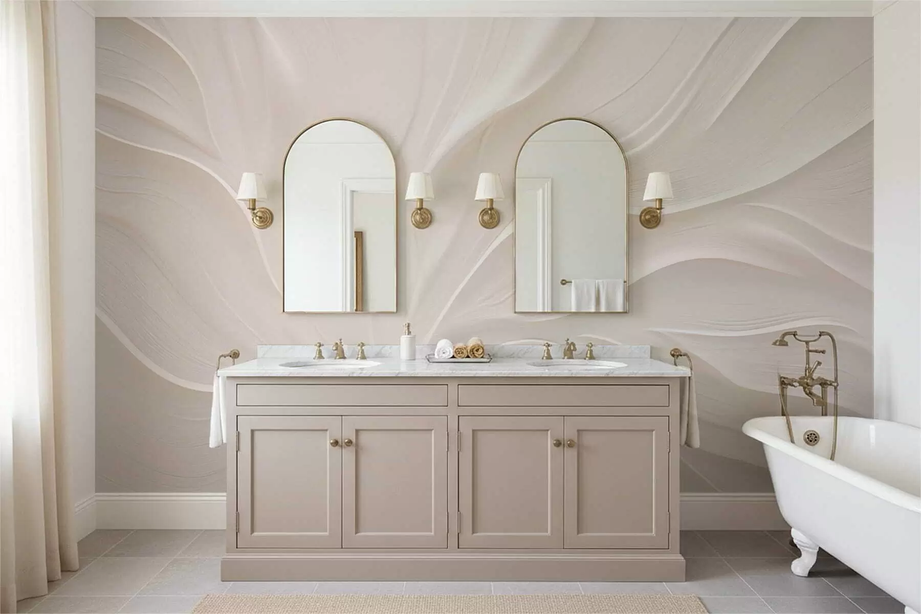 zidne murale Nježni prozirni listovi na grani w05267