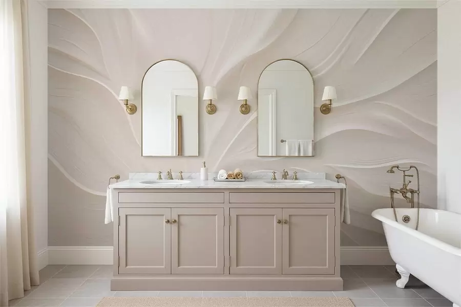 zidne murale Nježni prozirni listovi na grani w05267