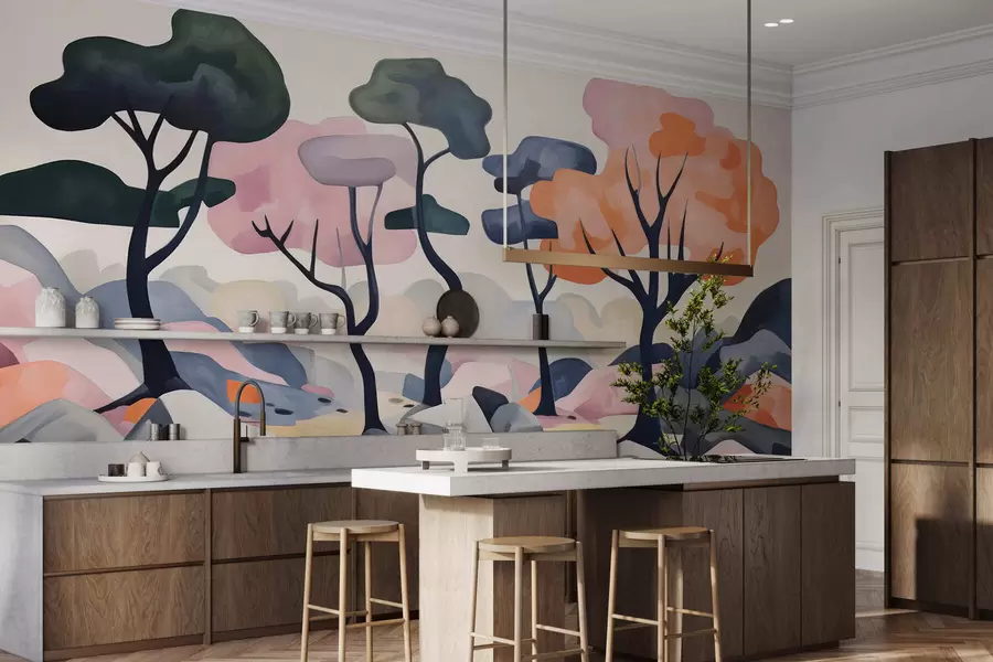 zidne murale Vilinska stabla w05284