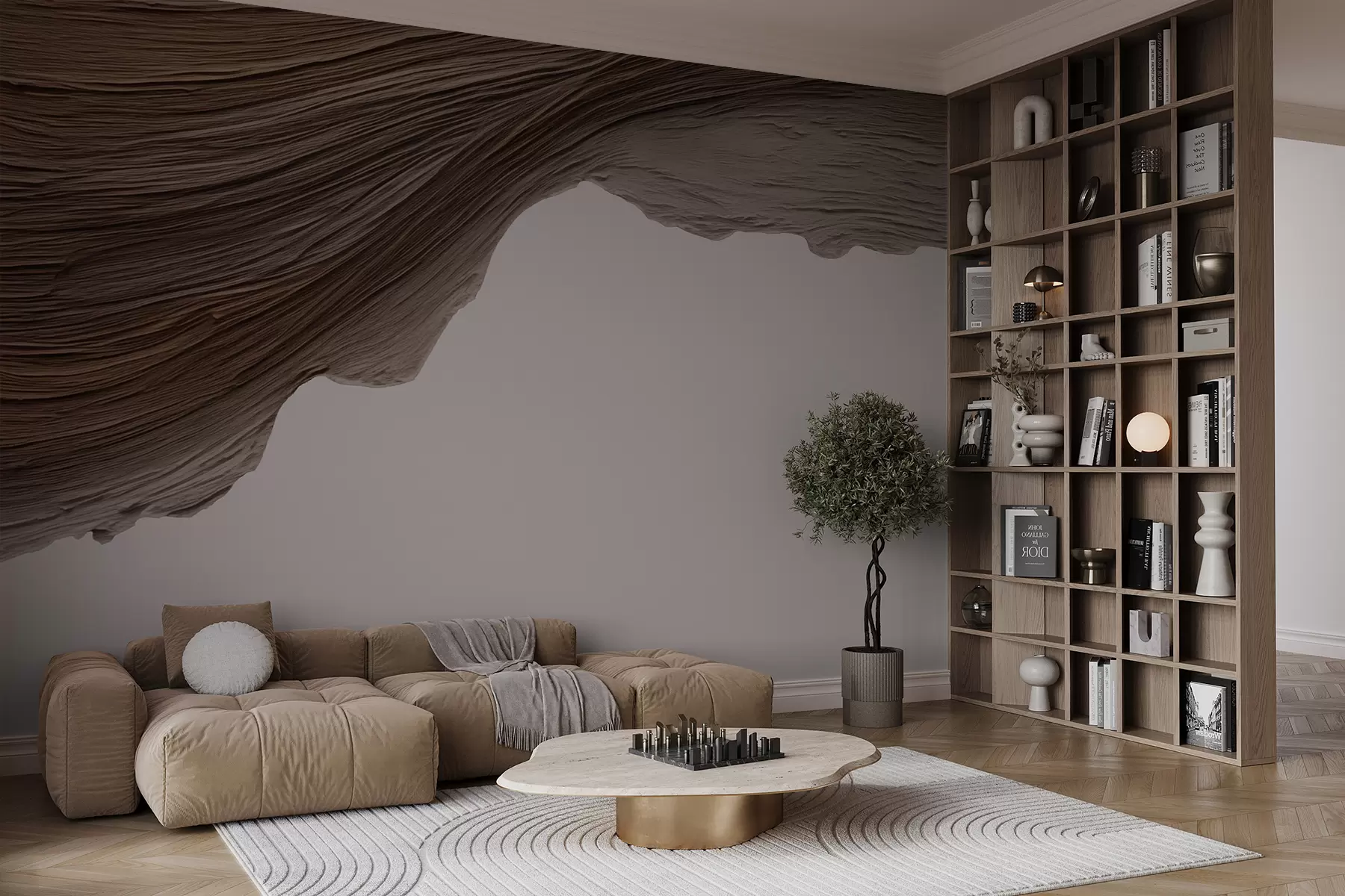 zidne murale Drveni reljef w05273