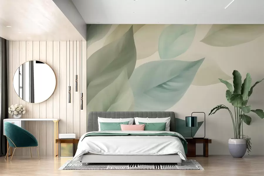 zidne murale Veliki listovi w05107