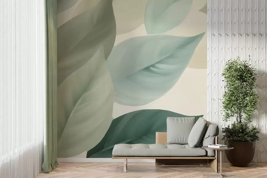 zidne murale Veliki listovi w05107