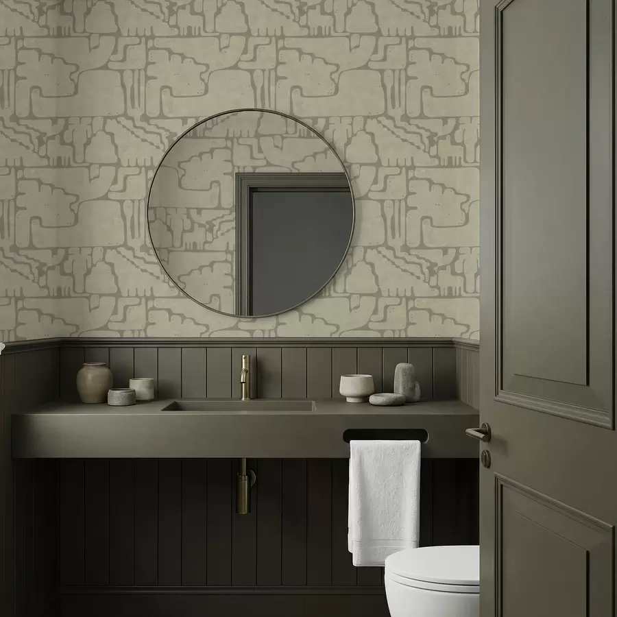 zidne murale Lagani apstraktni uzorak s mekim oblicima a01122v2