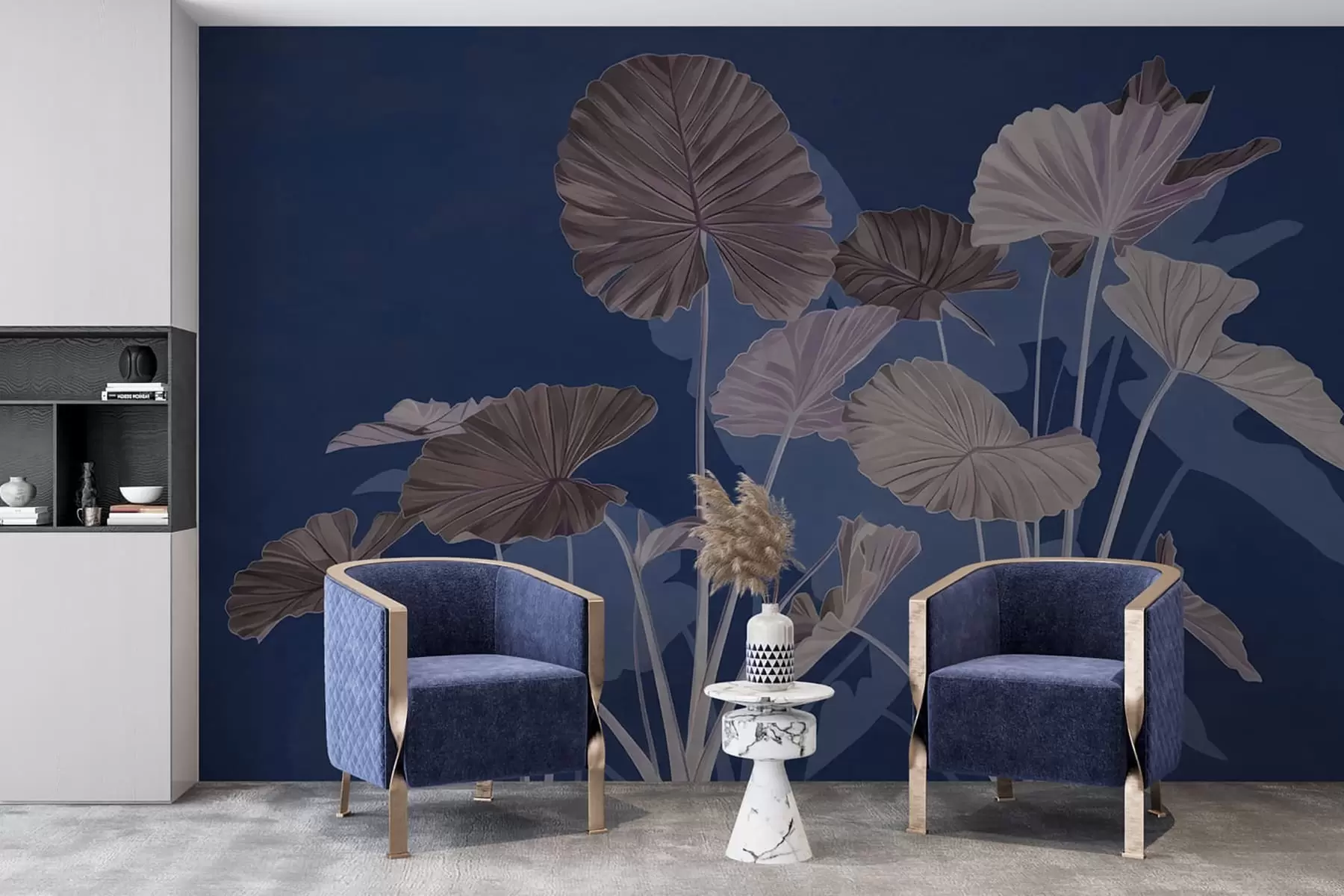 zidne murale Vrt oslikanih lotosa w05364