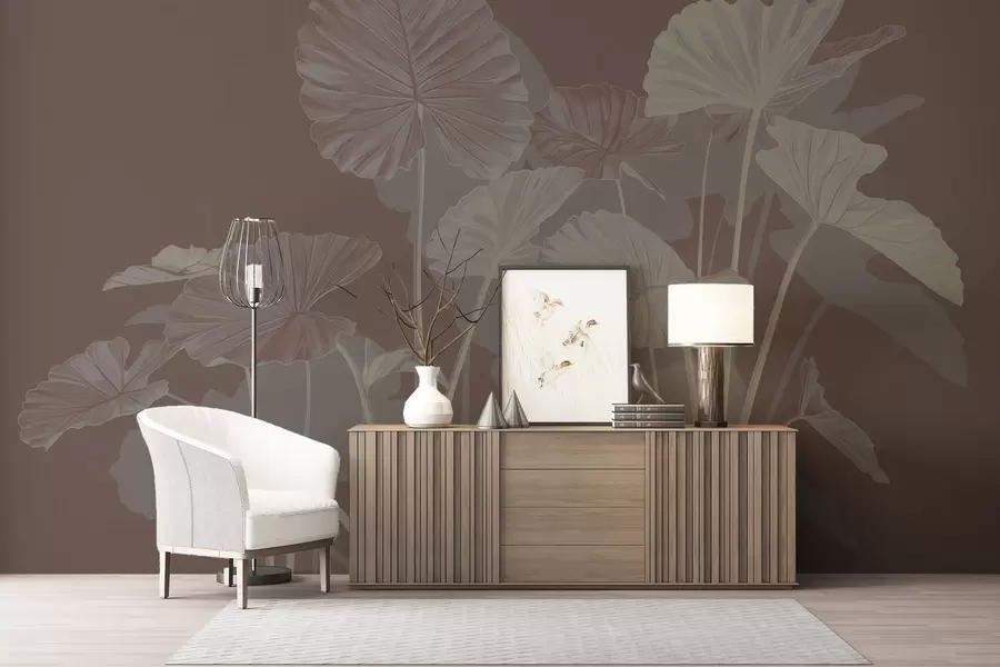 zidne murale Vrt oslikanih lotosa w05364v2