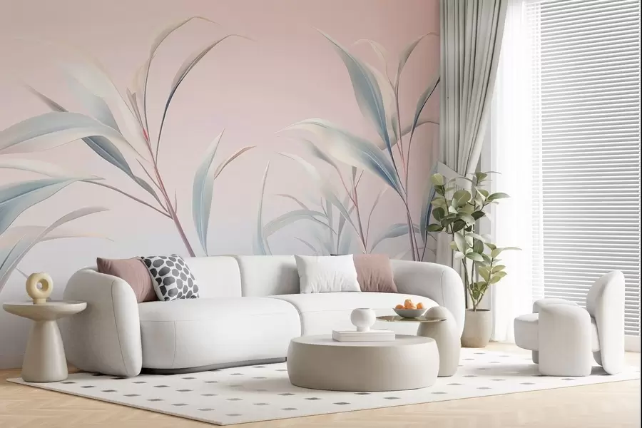 zidne murale Kraljevska elegancija lišća w05361