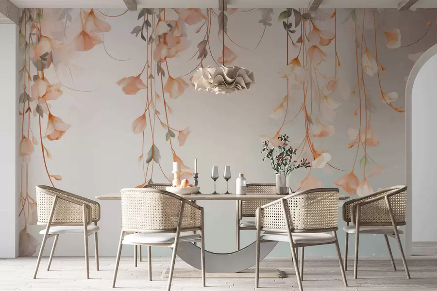 zidne murale Viseće cvjetne grane w05344