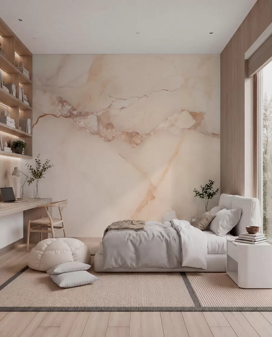 zidne murale Mramorni efekt w05348
