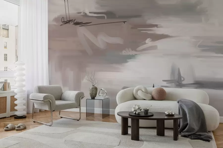 zidne murale apstraktna umjetnost u stilu suvremene umjetnosti w05235