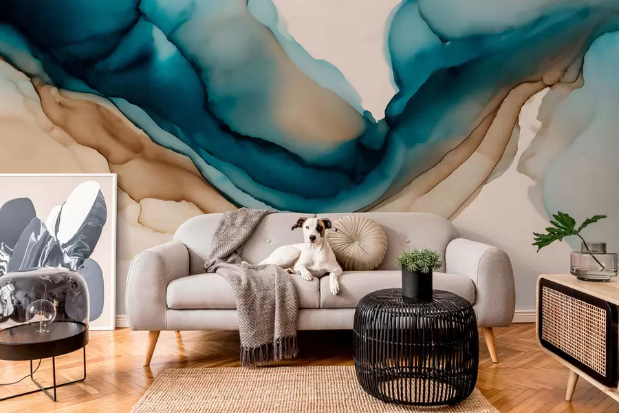 zidne murale apstraktna tekstura u stilu alkoholne tinte w05238