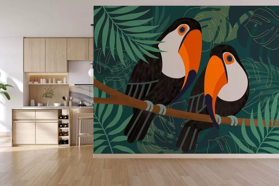 zidne murale par tukana na grani u afro stilu w05239