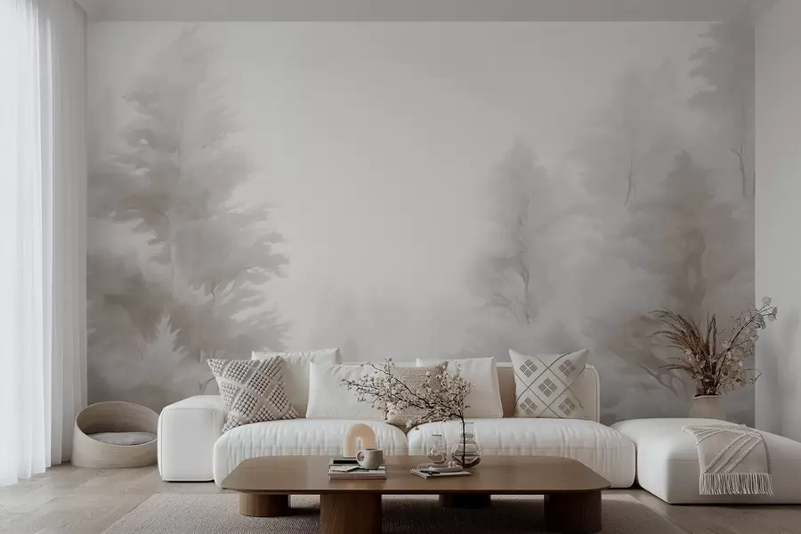 zidne murale Apstraktna šuma w05420v1