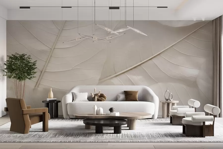 zidne murale Elegantni list w05328