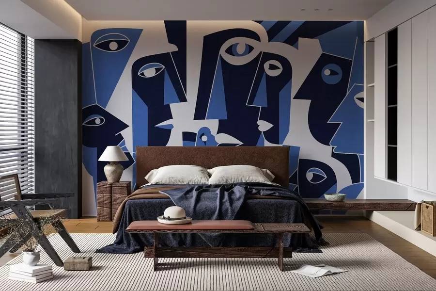 zidne murale Lica u afričkom stilu w05446v1