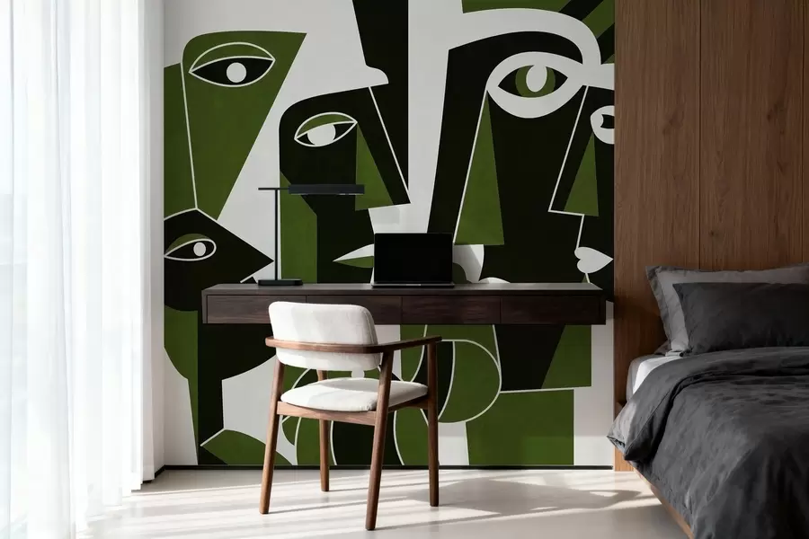 zidne murale Lica u afričkom stilu w05446v3