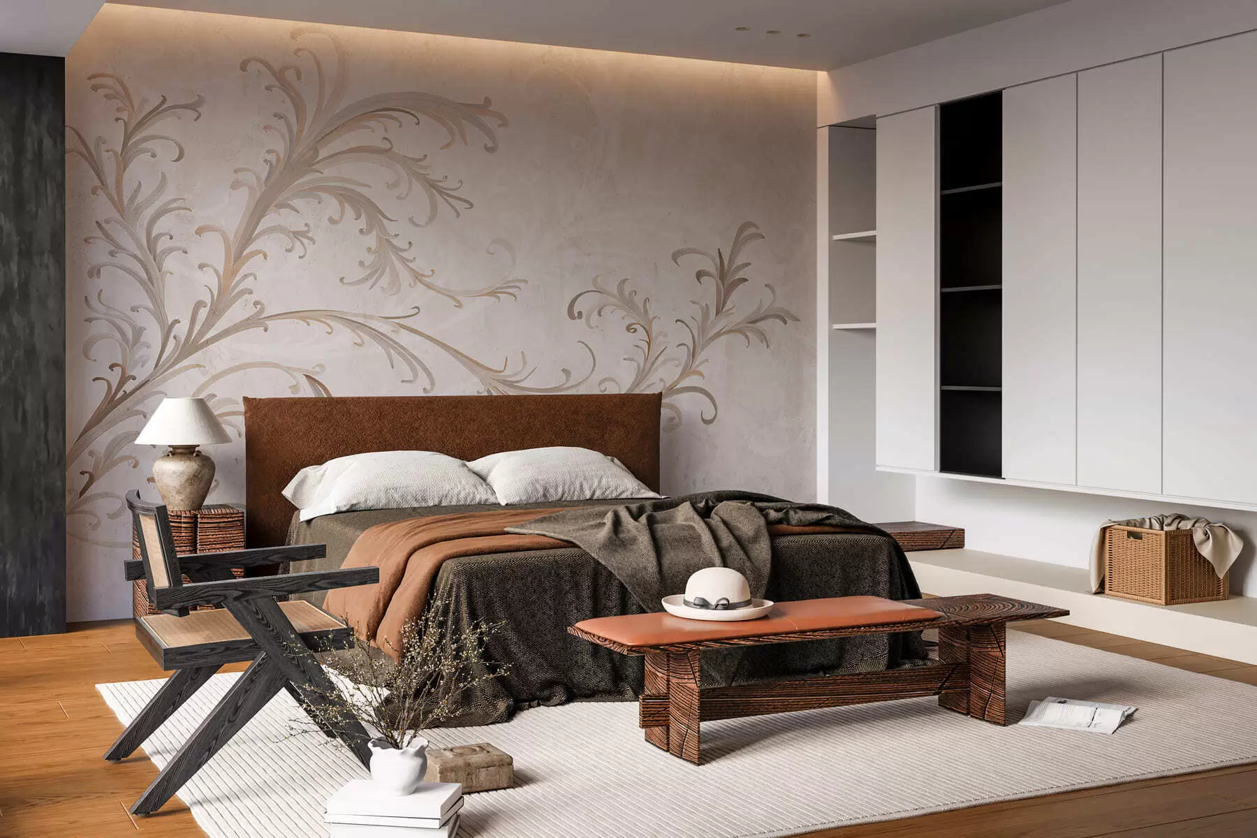 zidne murale Vintage ukrasi na grunge zidu w05490